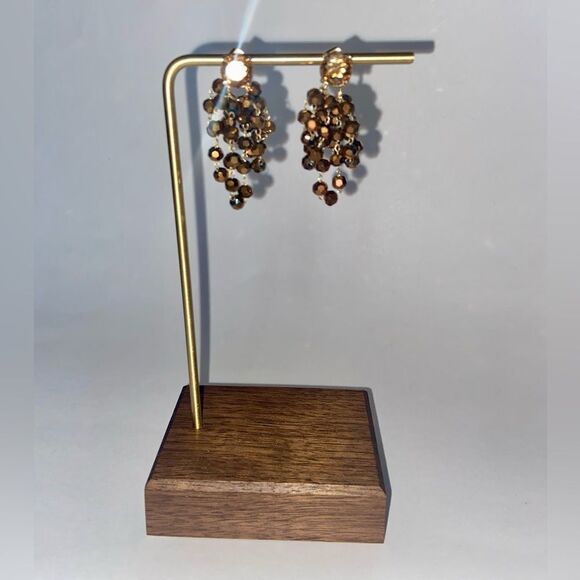 NWT Anthropologie Waterfall Beaded Drop Earrings - Picture 3 of 7